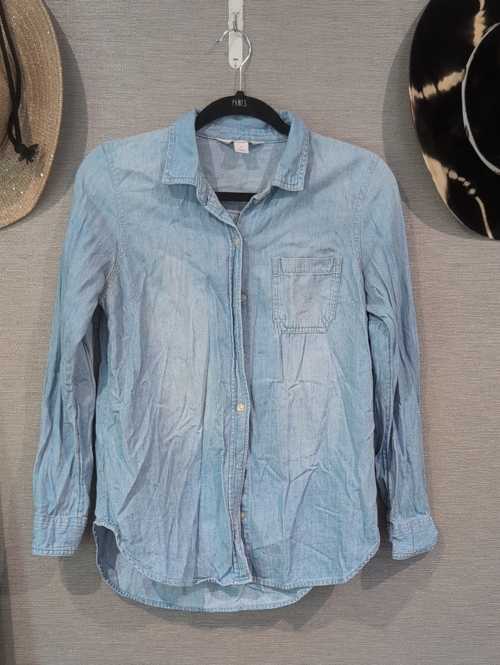 Old Navy - Light Blue Denim Button-Up Shirt